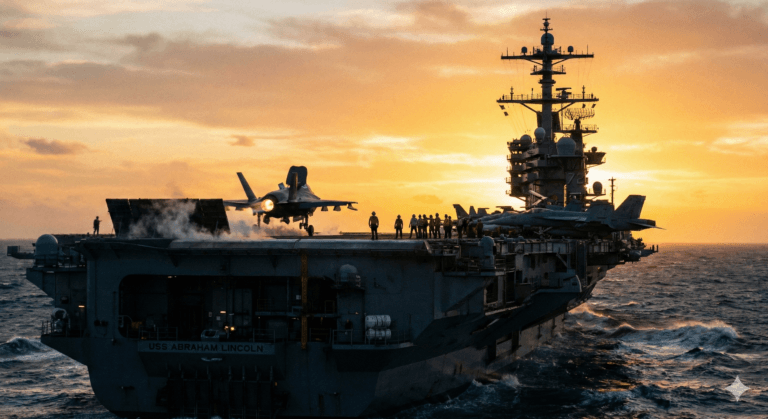 Tensão no ar: Caça F-35 dos EUA abate drone iraniano que ameaçava porta-aviões USS Abraham Lincoln