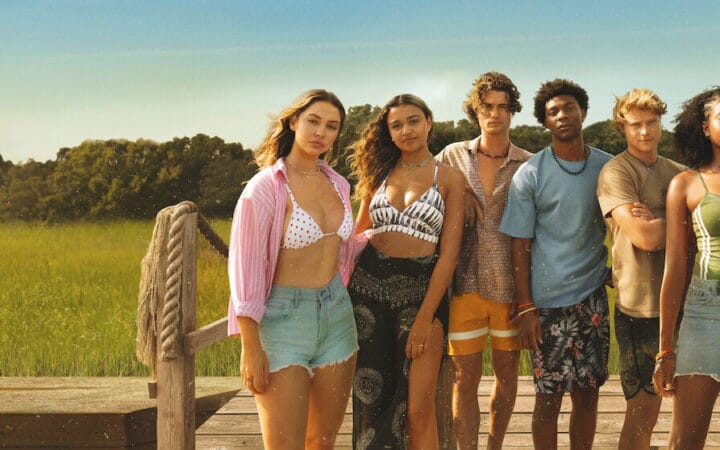 Imagem ilustrativa de jovens em cenário litorâneo representando a 5ª temporada de Outer Banks.