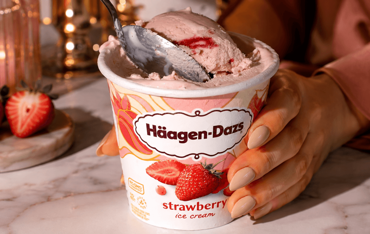Pote de sorvete de morango representa a saída da Häagen-Dazs do Brasil após 29 anos de presença no país.