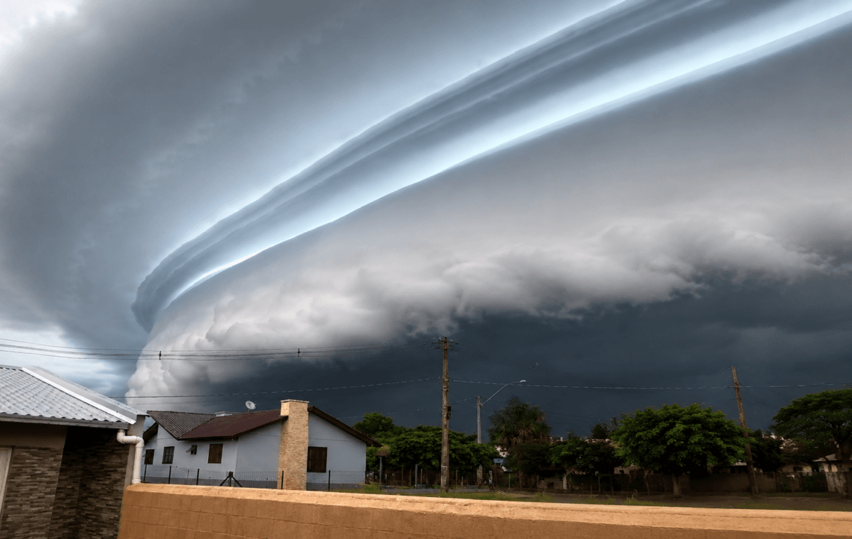 Ciclone extratropical no Sul pode causar temporais e tornados