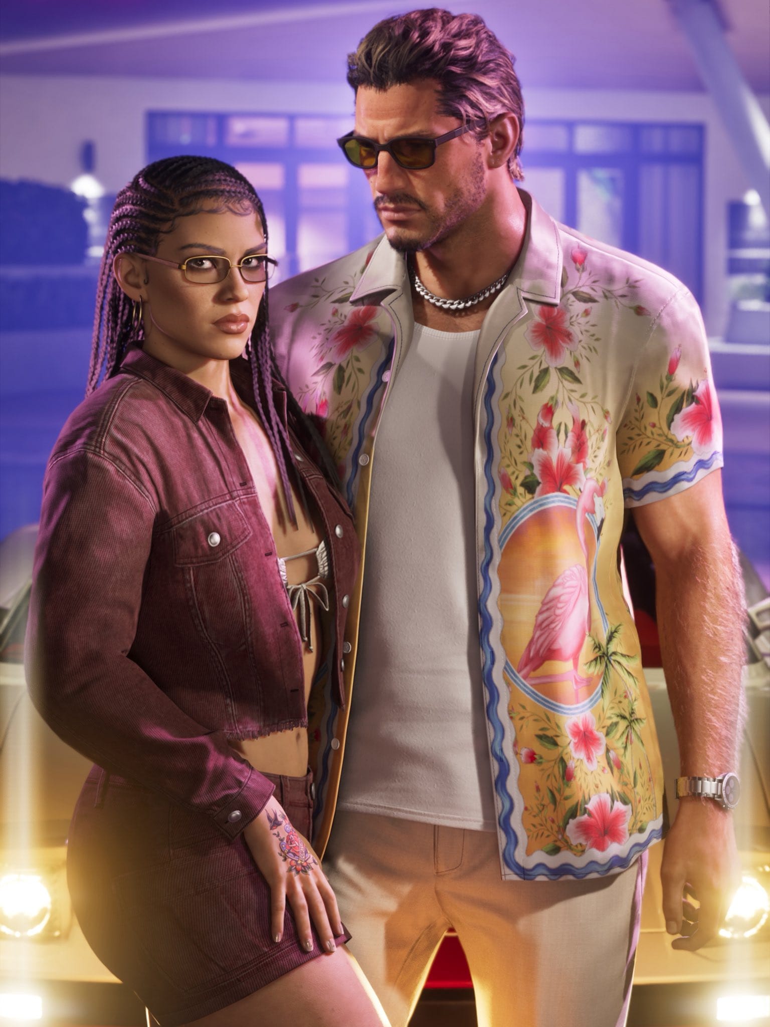 Jason e Lucia aparecem juntos em uma das novas imagens de GTA 6