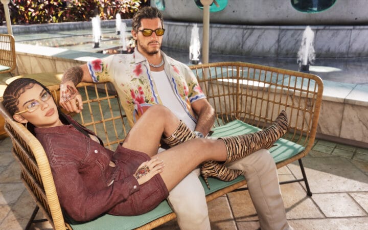 Brian Heder aparece conversando com outros personagens em screenshot oficial de GTA 6 divulgado pela Rockstar Games.