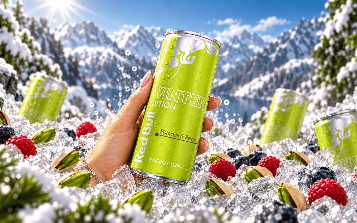 Red Bull lança edição de pistache e frutas vermelhas