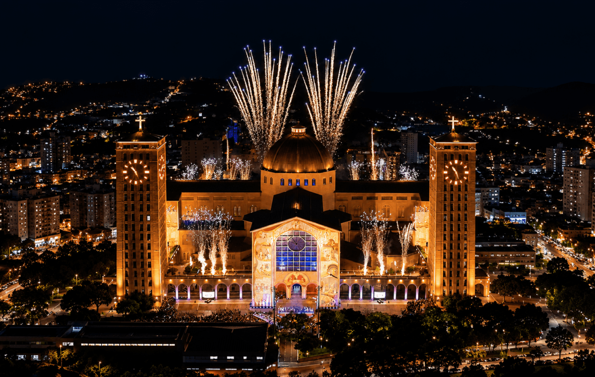 Fachada Oeste do Santuário de Aparecida encerra Jornada Bíblica