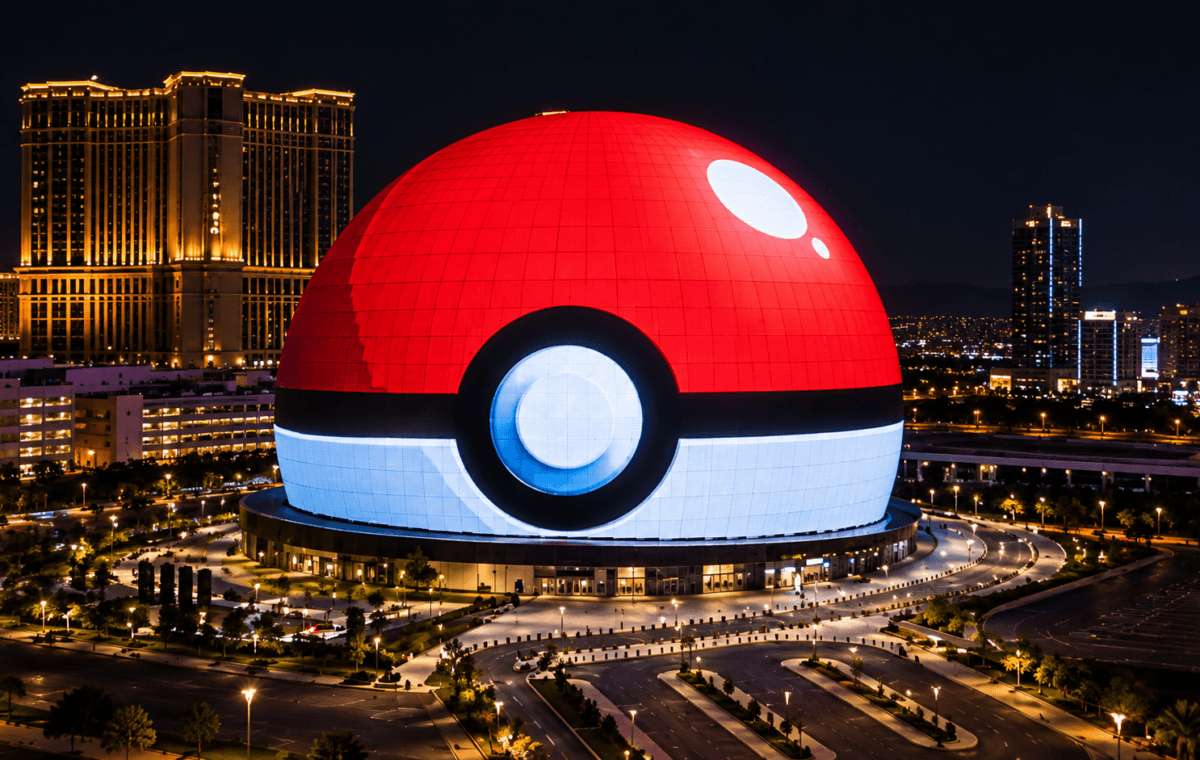 Pokémon Sleep na Sphere transforma Las Vegas com Poké Bola gigante