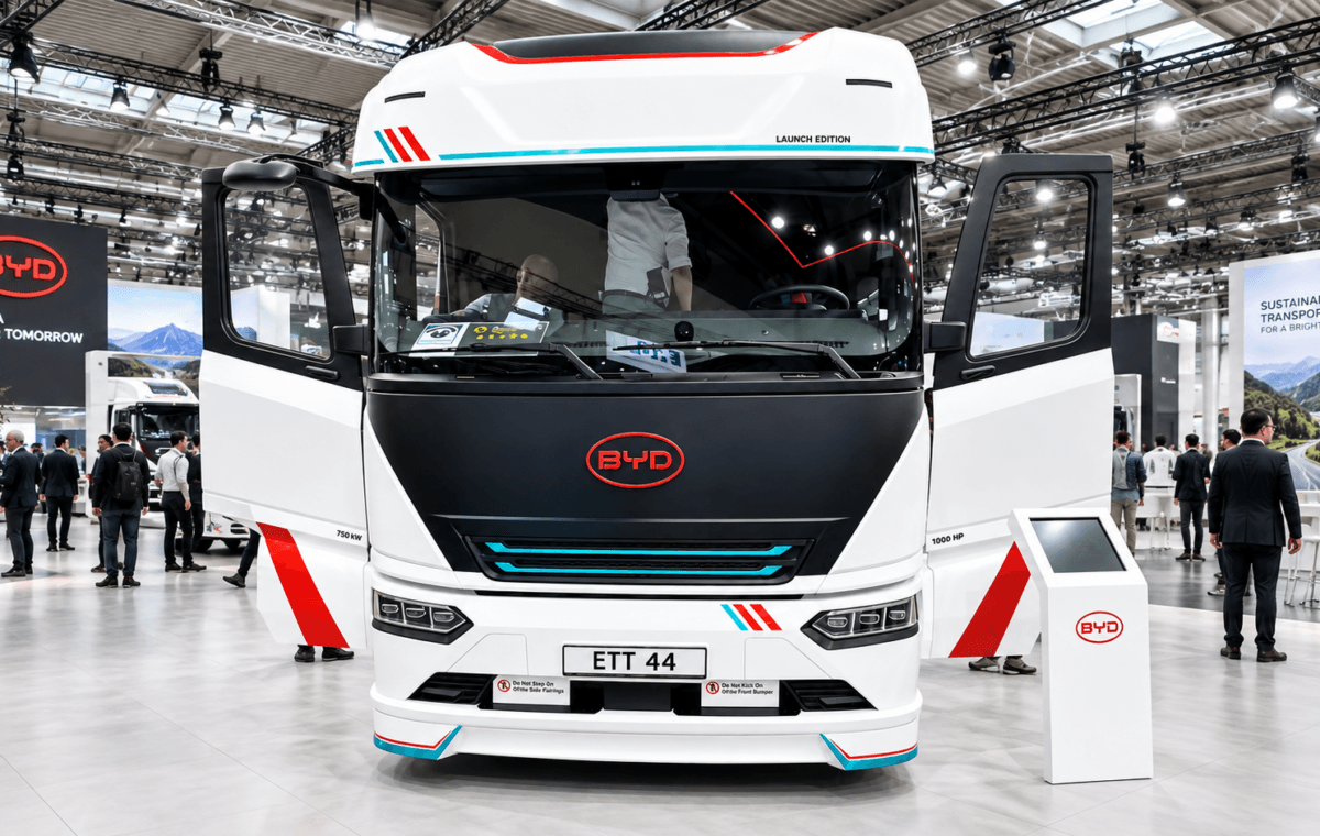 BYD ETT 44 estreia com 1.000 cv e recarga de 20 minutos