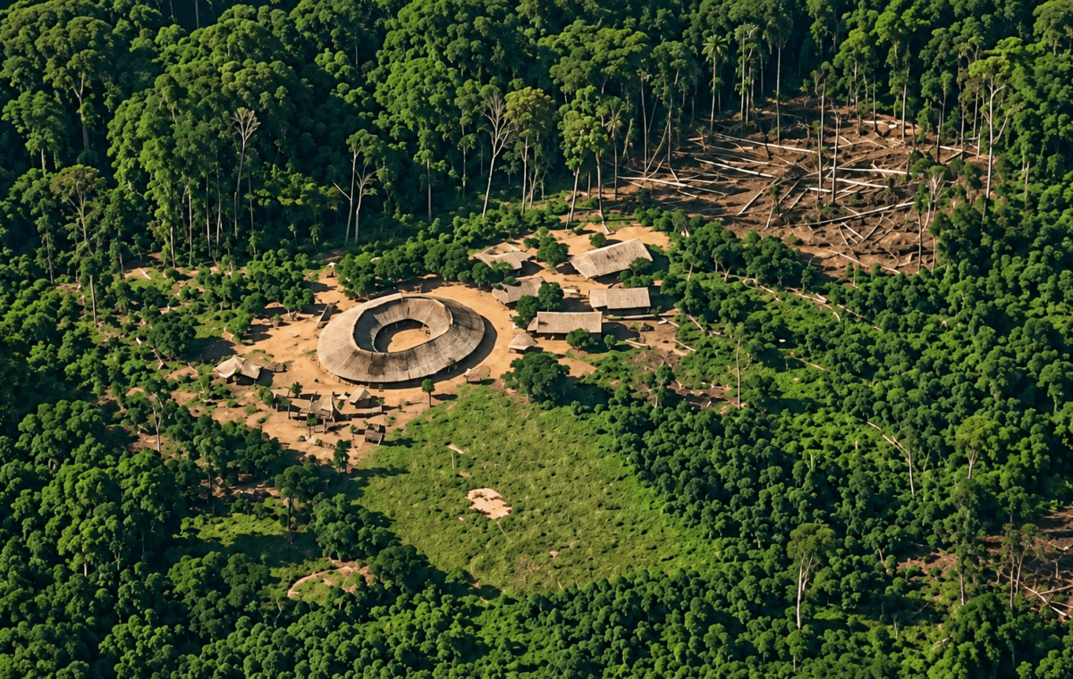 Vídeo mostra aldeia indígena na Amazônia; isolamento não é confirmado