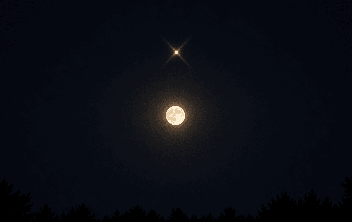 Lua e Marte próximos no céu: como observar neste domingo