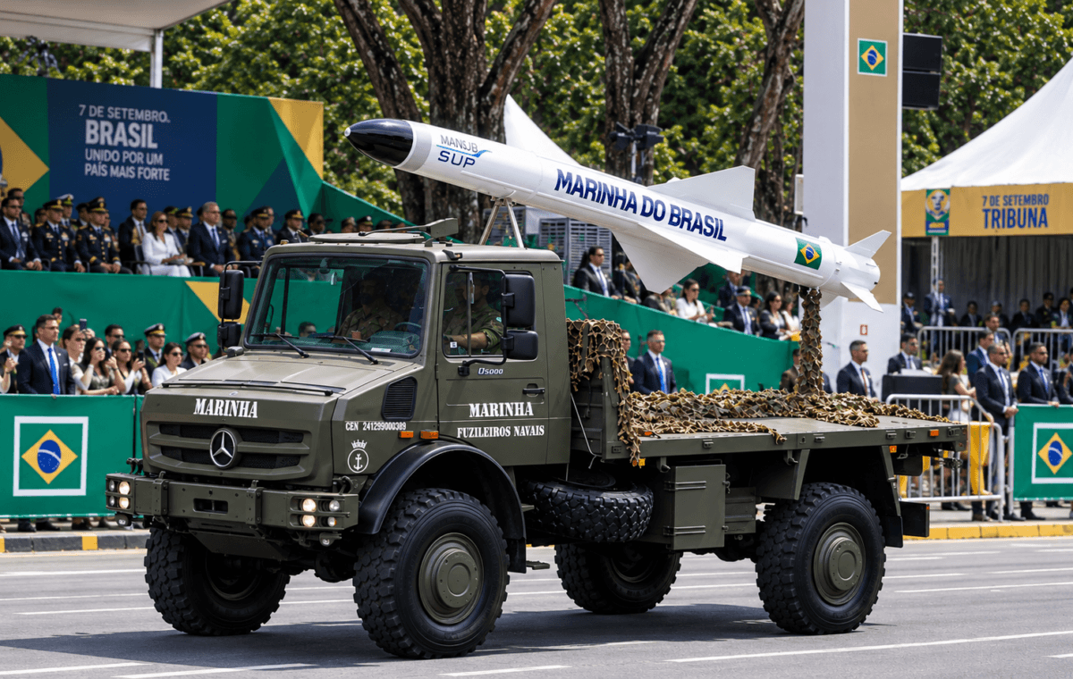 MANSUP no 7 de Setembro: Brasil exibe míssil e ASTROS