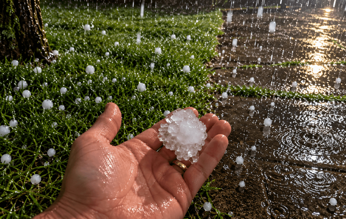 Granizo atinge o Rio Grande do Sul e temporais avançam