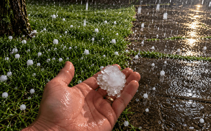 Granizo atinge o Rio Grande do Sul e temporais avançam