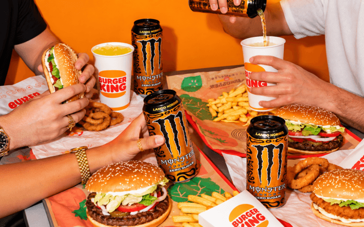 Burger King adiciona Monster dourado de Lando Norris ao cardápio