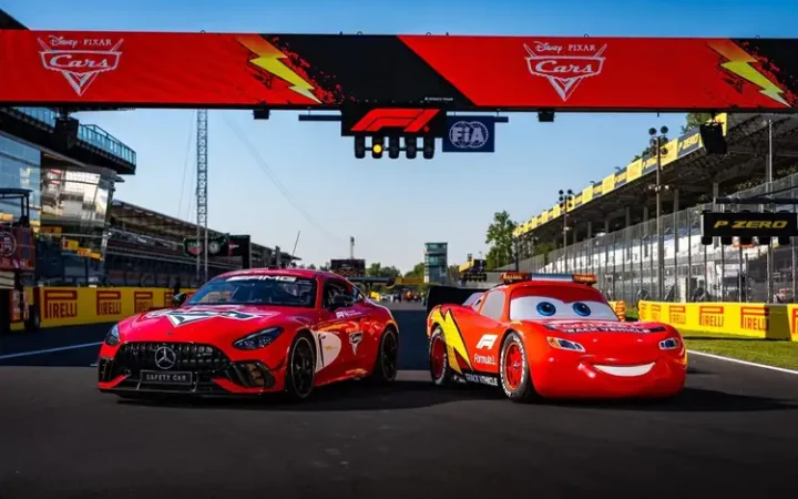 Relâmpago McQueen em Monza terá volta de honra na Fórmula 1