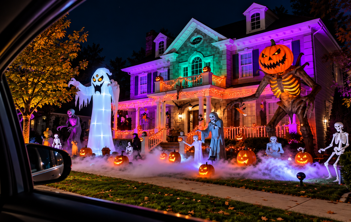 Estados Unidos entram no clima do Halloween com decorações