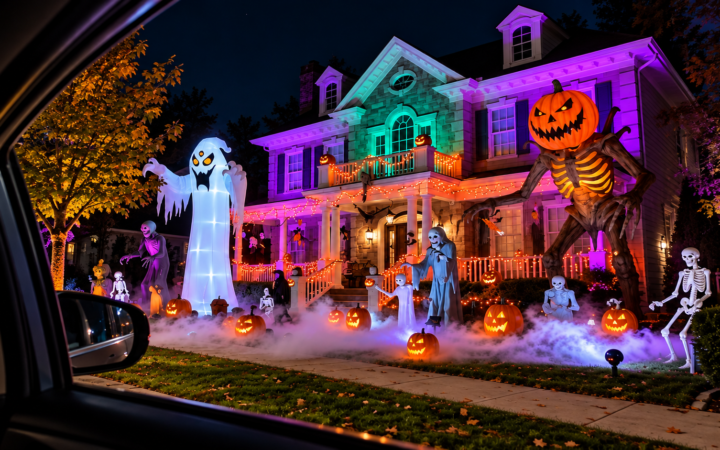 Estados Unidos entram no clima do Halloween com decorações