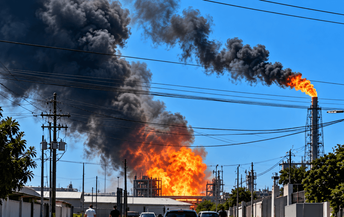 Incêndio paralisa segunda maior refinaria da Venezuela