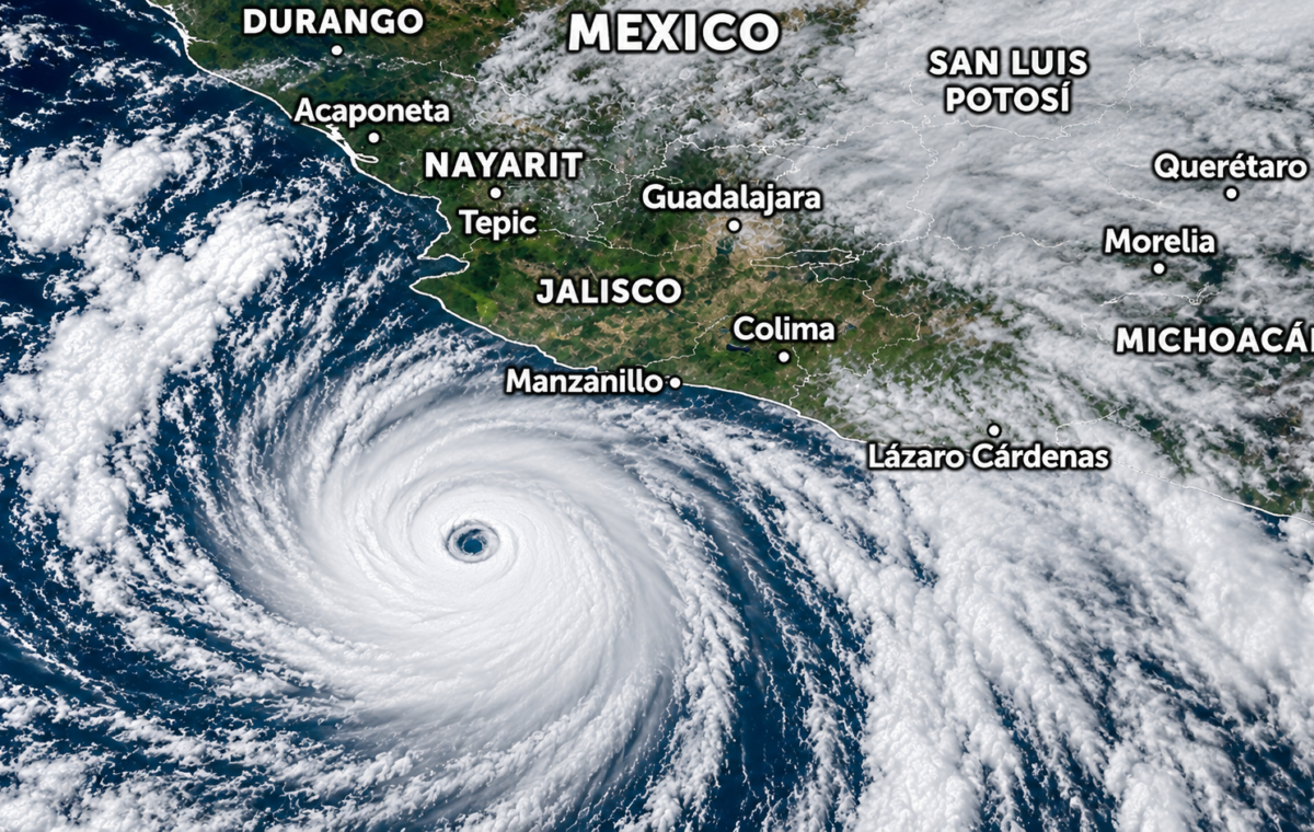 Furacão Simon no México: categoria 4 e ventos de 240 km/h
