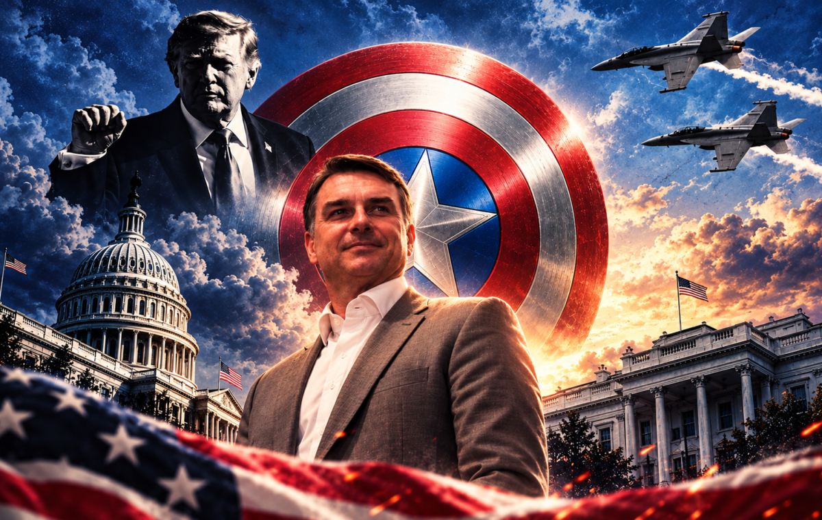Flávio Bolsonaro propõe Brasil no Escudo das Américas de Trump
